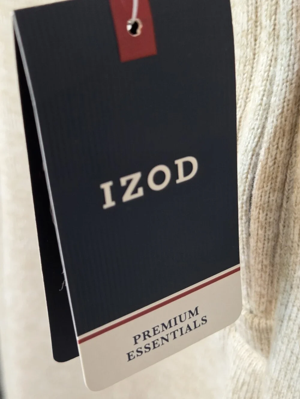 Izod Men's XL Gray Fleece 1/4 Zip Mock Neck Pullover Rock Heather NWT $70